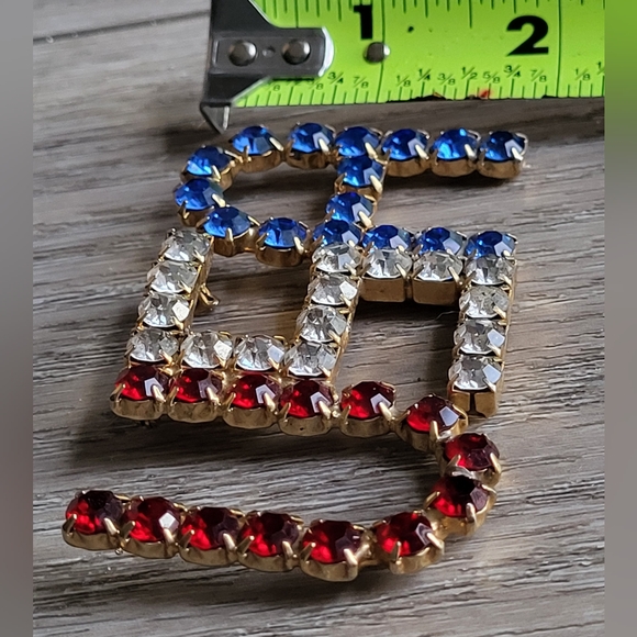 Rhinestone brooch, 🇺🇸 USA - Picture 2 of 7